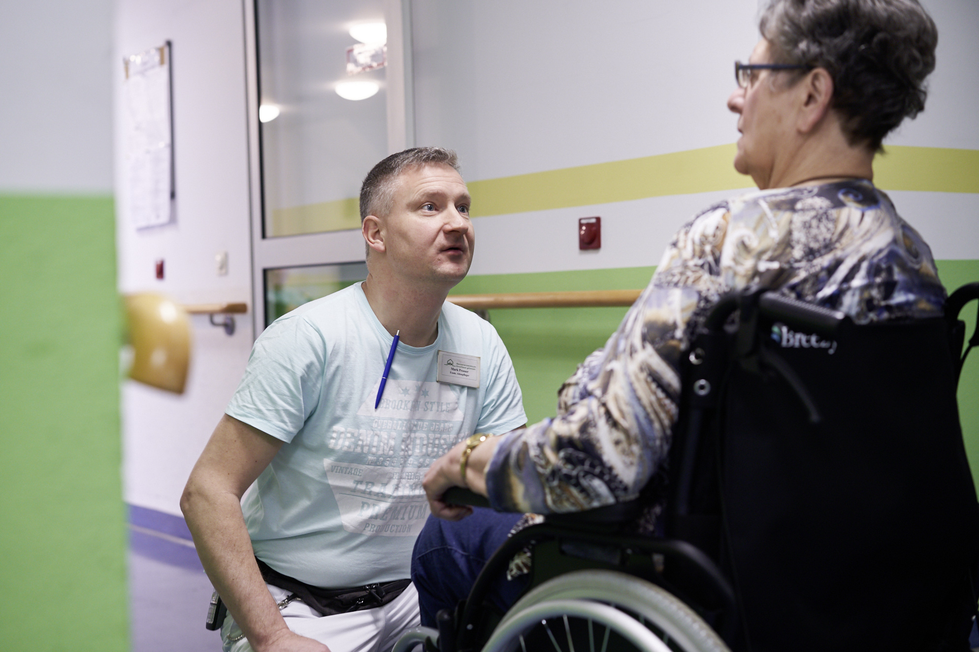 Mark Prosser und eine Patientin