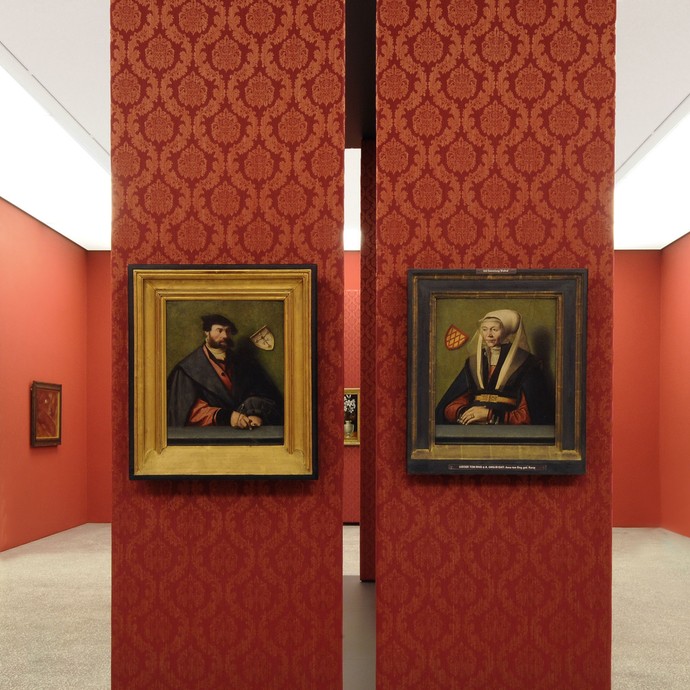 Foto der Gemälde "Die drei Grazien" von Dirk de Quade van Ravesteyn (öffnet vergrößerte Bildansicht)