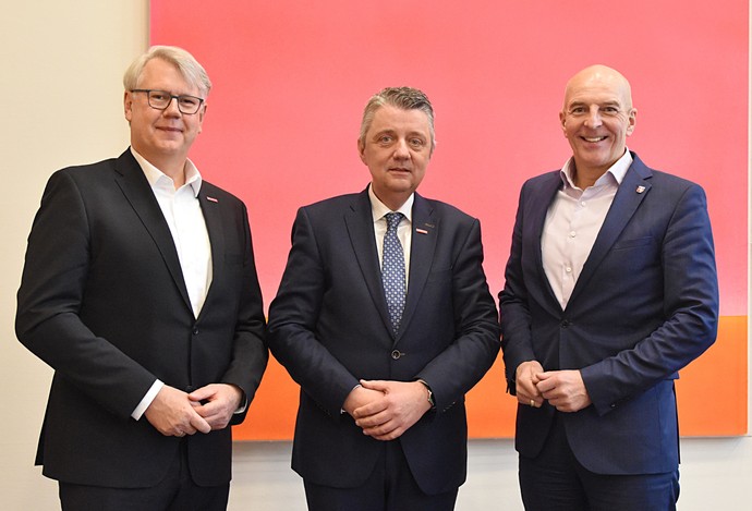 Thomas Banasiewicz, Dr. Georg Lunemann und Jürgen Kroos