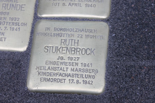 Stolperstein von Ruth Stukenbrock