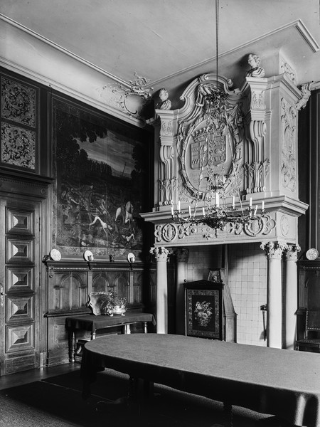 Jagdzimmer der Burg Gemen, 1908
