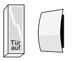 Zeichnung eines Türöffners