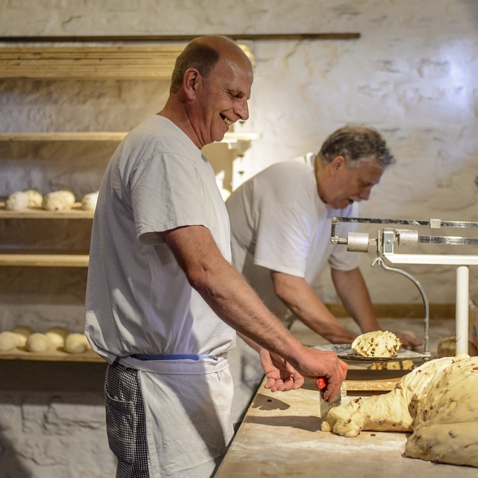 Die historische Bäckerei, wo Stuten und Brot gebacken werden (vergrößerte Bildansicht wird geöffnet)