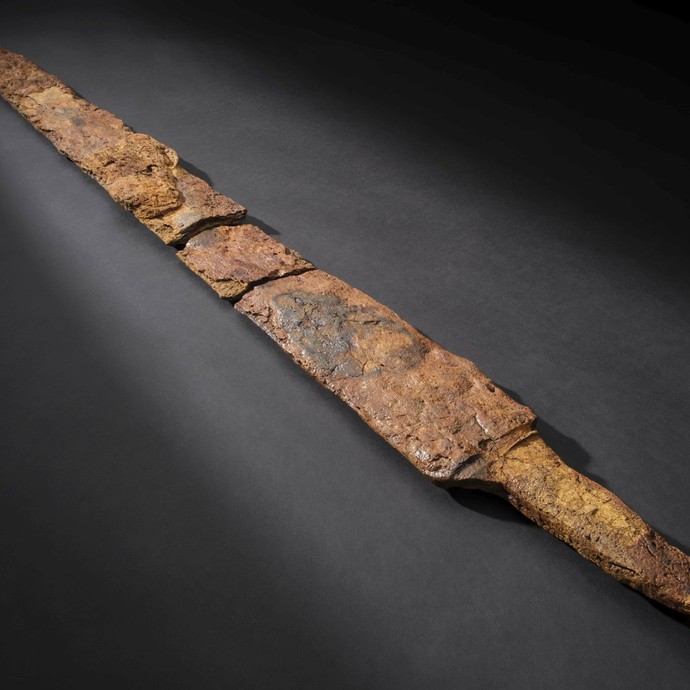 Spatha mit Holzscheidenrest, Schieder-Schwalenberg, DKZ 4020,0033:L00. (vergrößerte Bildansicht wird geöffnet)